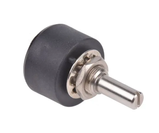 63-5142-45　RS Pro 1 Gang Rotary Wirewound Potentiometer with a 6.35 mm Dia. Shaft, 5kΩ, ±10%, 1W, Linear　842-7024