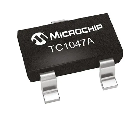 63-5039-61　Microchip TC1047AVNBTR, Voltage Temperature Sensor -40 → +125 °C ±2°C Analogue, 3-Pin SOT-23B　TC1047AVNBTR