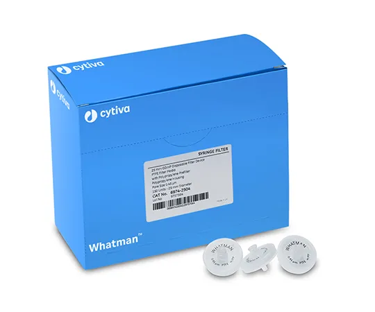62-6180-79　25 mm GD/XP Syringe Filter (PTFE 0.45 μm) 1 Pack (150 Pieces)　6974-2504