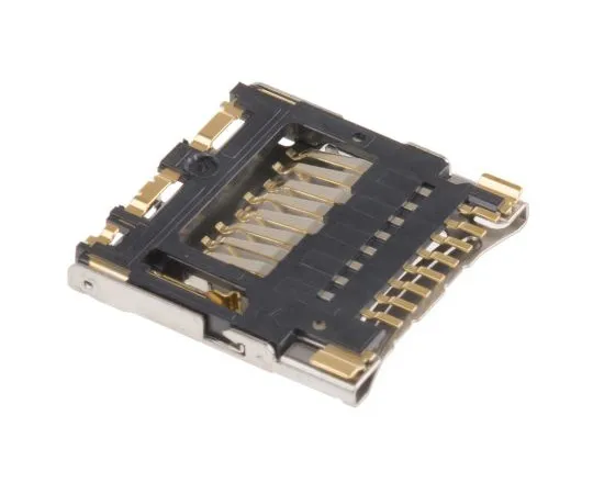 63-5087-87　Hirose 8 Way Right Angle Micro SD Memory Card Connector With Solder Termination　DM3CS-SF