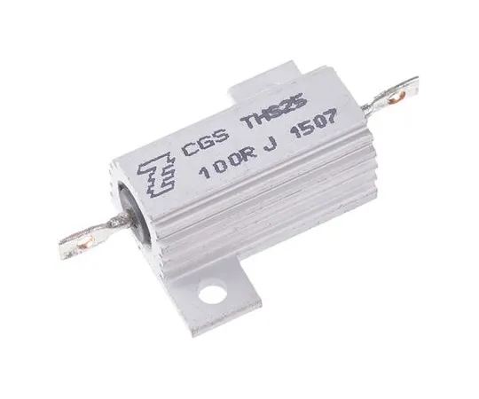 63-5062-04　TE Connectivity THS25 Series Aluminium Ho***d Solder Lug Wire Wound Panel Mount Resistor, 100Ω ±5% 25W　THS25100RJ