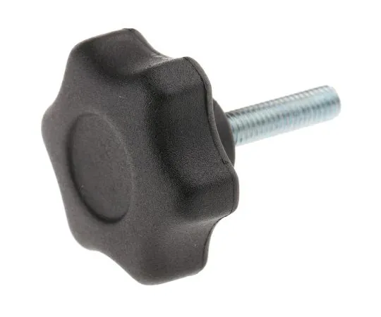 63-6565-04　RS PRO Black Multiple Lobes Clamping Knob, M6　161-155