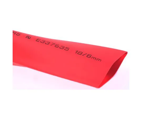 63-4979-33　RS Red No Heat Shrink Tubing 18mm Sleeve Dia. x 3m Length 3:1 Ratio　700-4529