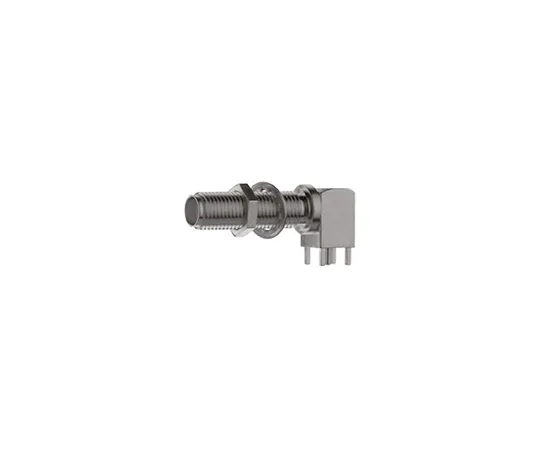 63-5002-10　Telegartner Right Angle 50Ω PCB Mount Bulkhead Fitting SMA Connector, Solder Termination　J01151A0921