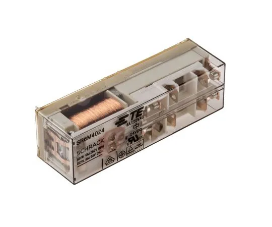 63-4947-47　TE ConnectivitySR6 3PNO, SPNC Non-Latching Relay PCB Mount, 24V dc Coil, 8A　SR6M4024