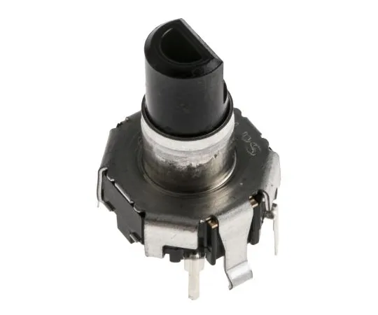 63-5030-22　Alps Alpine 15 Pulse Incremental Mechanical Rotary Encoder with a 5.975 mm Flat Shaft (Not Indexed), Through Hole　EC12D1524403