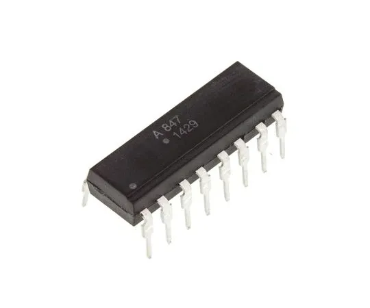 63-5181-21　Broadcom, ACPL-847-000E DC Input Transistor Output Quad Optocoupler, Through Hole, 16-Pin PDIP　ACPL-847-000E