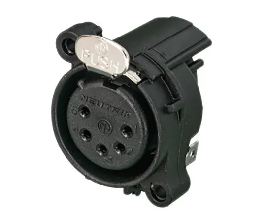 63-5174-19　Neutrik 5 Way PCB Mount XLR Connectors, Female, Gold Plated Contacts, 
