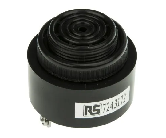 63-5026-25　RS PRO 4 → 28 V dc 97dB Panel Mount Continuous Internal Piezo Buzzer, 2300 → 3300 Hz　724-3172