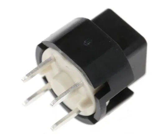 63-6546-02　SPST-NO Black Momentary Action Switch, 100 mA@ 32 V, -20 → +85°C　D6C90 F1 LFS