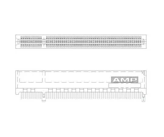 63-4950-01　TE Connectivity FemalePCBEdge Connector, Through Hole Mount, 120 Way, 2 Row, 1.27mm Pitch, 1A　1-5145154-2