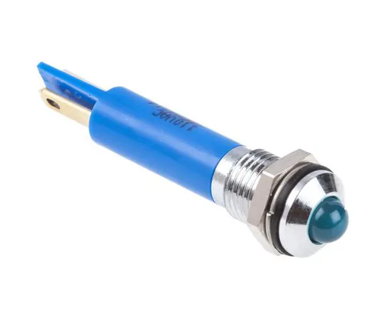 63-5144-97　RS PRO Blue Indicator, 110 V ac, 8mm Mounting Hole Size, Solder Lug Termination, IP67　846-2715