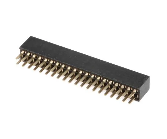 63-4949-65　HARWIN M50-3 Series 1.27mm Pitch 40 Way 2 Row Straight PCB Socket, Through Hole, Solder Termination　M50-3002045