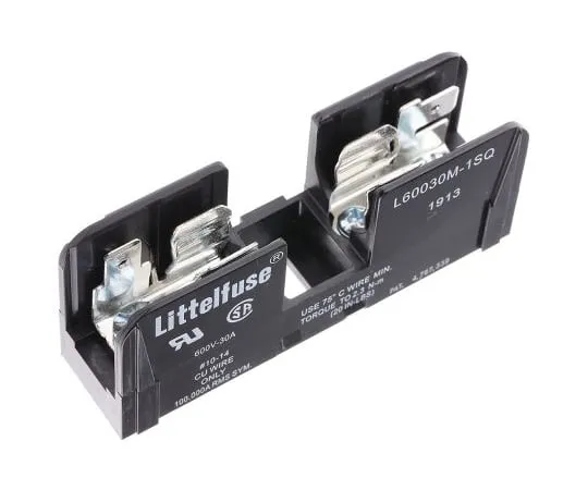 63-5084-36　Littelf*** 30A Rail Mount F*** Holder Base for 10 x 38mm F***, 600V ac/dc　L60030M1SQ