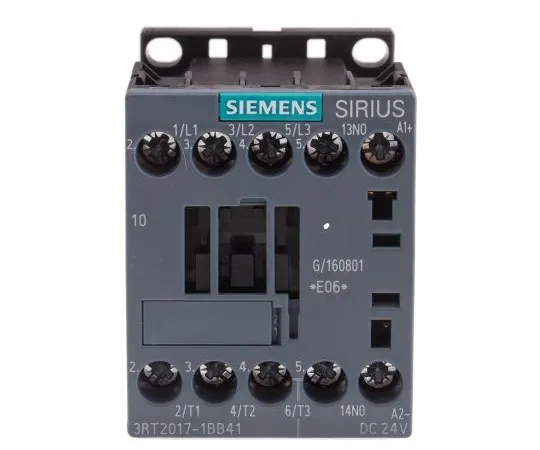 63-4987-43　Siemens 3 Pole Contactor, 12 A, 24 V dc Coil, SIRIUS Innovation, 3NO, 5.5 kW　3RT2017-1BB41