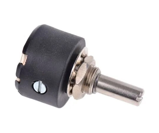 63-5142-47　RS Pro 1 Gang Rotary Wirewound Potentiometer with a 6.35 mm Dia. Shaft, 1kΩ, ±10%, 1W, Linear　842-7030