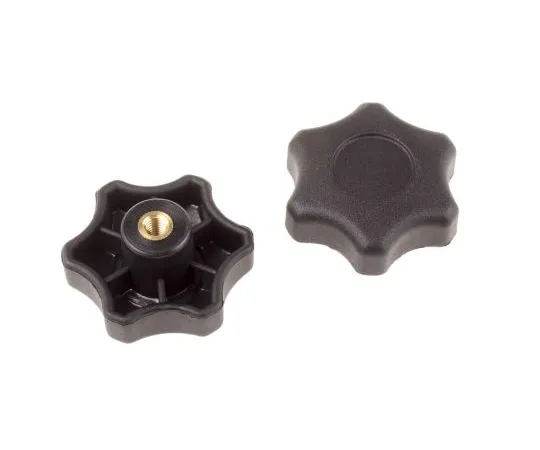 63-6564-96　RS PRO Black Multiple Lobes Clamping Knob, M6　161-105
