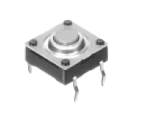 63-5179-31　Grey Button Tactile Switch, Single Pole Single Throw (SPST) 50 mA 0.85mm Snap-In　SKQBARA010