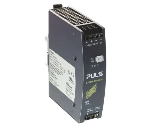 63-5057-69　PULS DIMENSION-CD 96W Isolated DC-DC Converter DIN Rail Mount, Voltage in 8.4 → 16.2 V dc, Voltage out 24V dc　CD5.243