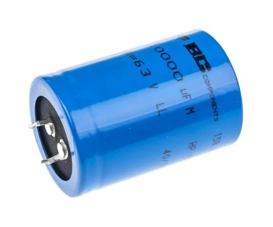 63-5159-37　Vishay 10000μF 63V dc Aluminium Electrolytic Capacitor, Through Hole 35 (Dia.) x 52mm +105°C 35mm 10mm　MAL215848103E3