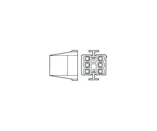 63-4945-98　TE Connectivity Commercial MATE-N-LOK Male Connector Housing, 4.95mm Pitch, 8 Way, 2 Row　1-480283-0