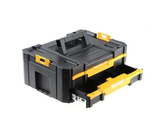 63-5108-52　DeWALT TStak Tool Storage Plastic Tool Box 2 drawers  dimensions 314 x 440 x 176mm　DWST1-70706