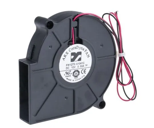 63-5102-26　ARX Centrifugal Fan 75 x 75 x 15mm, 16.58m³/h, 12 V dc DC (CeraDyna Series)　FW1275-A1041C2AL