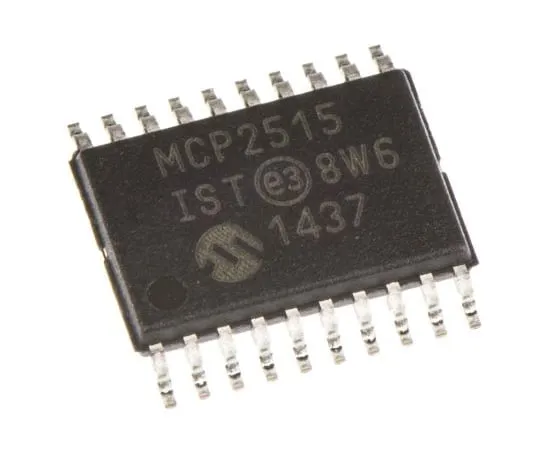 63-4975-97　Microchip MCP2515-I/ST, CAN Controller 1Mbit/s CAN 2.0B, 20-Pin TSSOP　MCP2515-I/ST