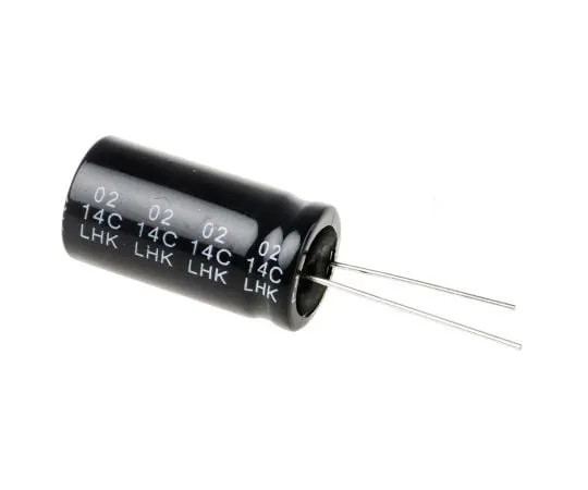 63-4998-81　RS PRO 100μF 250V dc Aluminium Electrolytic Capacitor, Through Hole 16 (Dia.) x 31mm +105°C 16mm 7.5mm 31mm　711-1946
