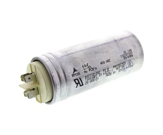 63-5084-44　EPCOS 60μF Polypropylene Capacitor PP 450V ac ±5% Tolerance Stud Mount B32332 Series　B32332I6606J082