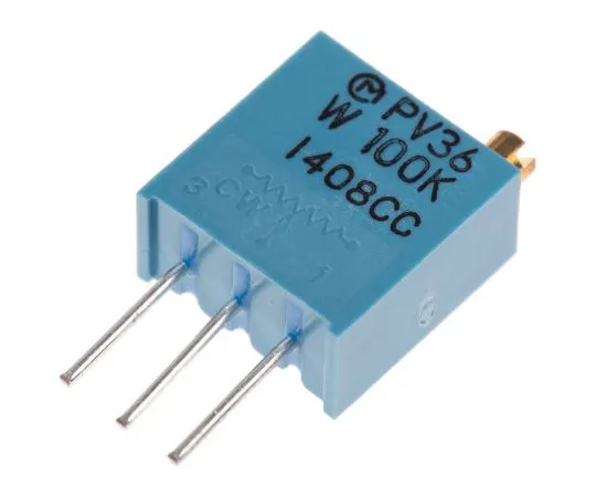 63-5083-94　100kΩ Through Hole Trimmer Potentiometer 0.5W Top Adjust Bourns PV36 Series　PV36W104C01B00