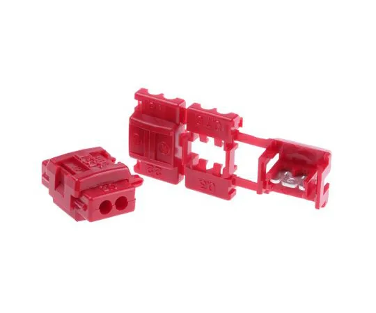 63-5055-54　JST CL Series Tap Wire Splice Connector, Red, Insulated, Tin Plated 22 → 18 AWG　CL-2218S