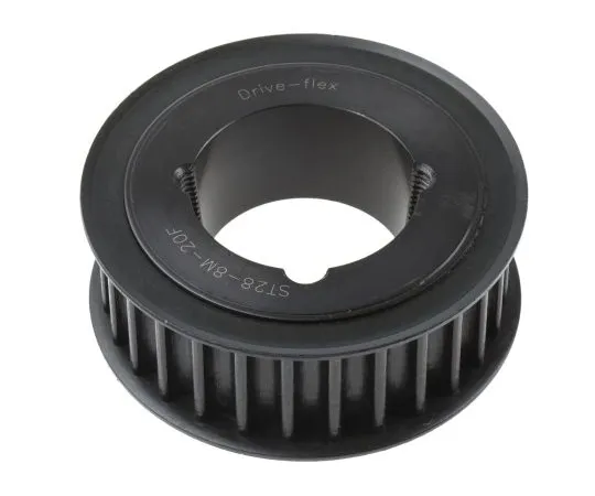 63-6573-13　RS PRO Timing Belt Pulley, Steel 28mm Belt Width x 8mm Pitch, 28 Tooth　183-287