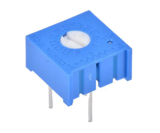 63-5098-15　15kΩ Through Hole Trimmer Potentiometer 0.5W Top Adjust Bourns 3386 Series　3386F-1-153LF