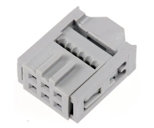 63-4939-04　Amphenol FCI 6-Way IDC Connector Socket for Cable Mount, 2-Row　71600-006LF