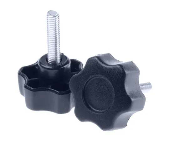 63-6565-01　RS PRO Black Multiple Lobes Clamping Knob, M5　161-133