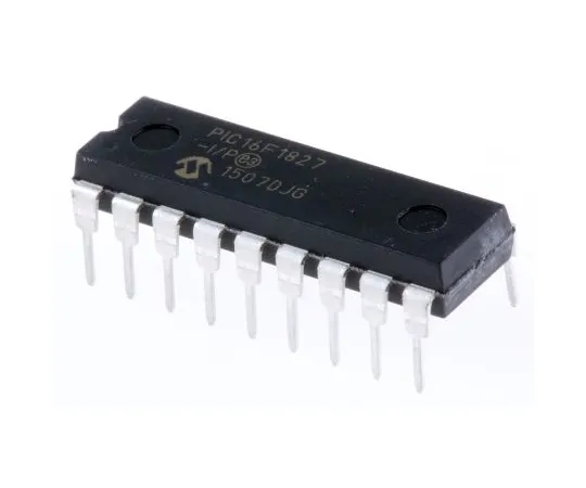 63-4975-90　Microchip PIC16F1827-I/P, 8bit PIC Microcontroller, 32MHz, 4K x 14 words, 256 B Flash, 18-Pin PDIP　PIC16F1827-I/P