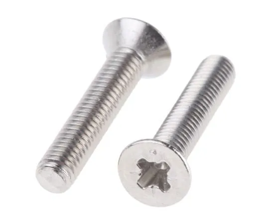 63-5173-68　RS Pro, M3.5 Countersunk Head, 12mm Steel Pozidriv Bright Zinc Plated0.6　908-7491
