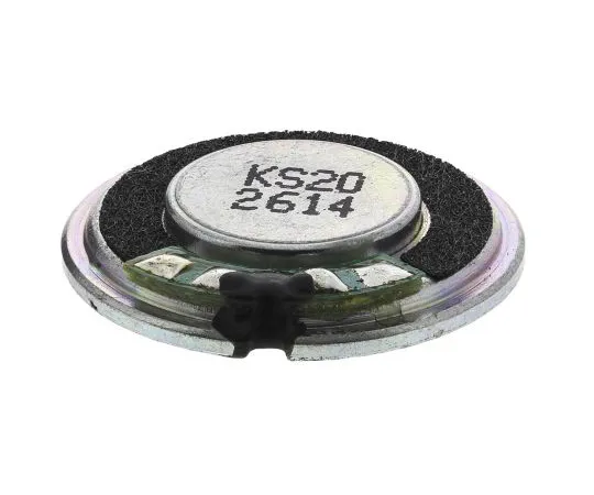 63-5086-37　RS PRO 8Ω 0.3W Miniature Speaker 20mm Dia. 20 x 3.1mm (LxWxD)　771-6989