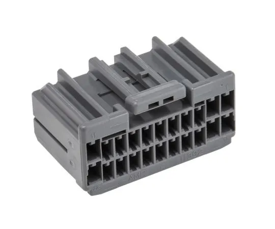 63-5018-41　TE Connectivity Multilock .040 .070 Hybrid Series Male 22 Way Connector Housing for *** with Automotive Connectors　917989-6