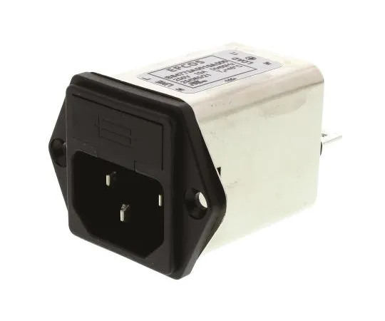 63-5094-57　EPCOS B84773 Series 10A 250 V ac/dc 50 → 60Hz Panel Mount RFI Filter, with Tab Terminals, Single Phase　B84773A0010A000