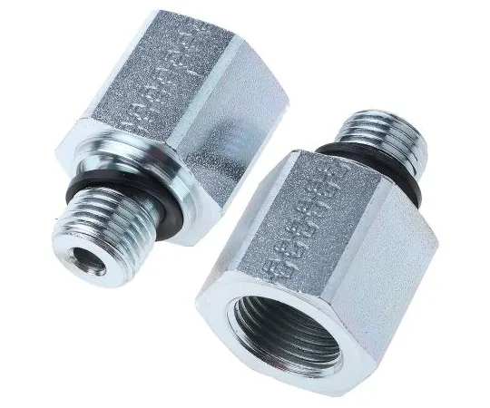 63-6548-37　Parker Hydraulic Straight Threaded Reducer RI1/4EDX3/8CF, Connector A G 1/4 Male, Connector B G 3/8 Female　RI1/4EDX3/8CF