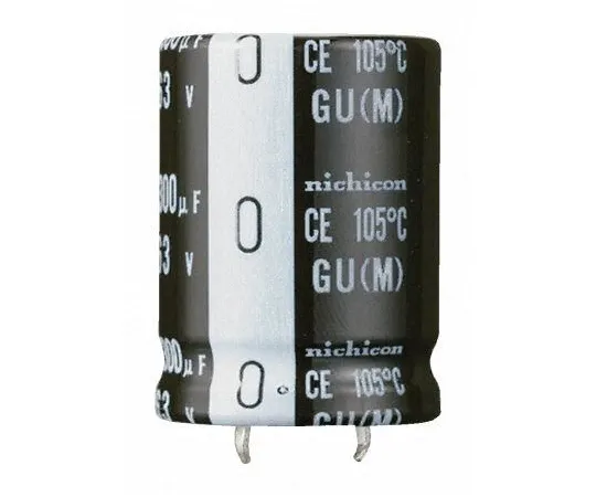 63-5143-96　Nichicon 1000μF 200V dc Aluminium Electrolytic Capacitor, Through Hole 25 (Dia.) x 50mm +105°C 25mm 10mm　LGU2D102MELA