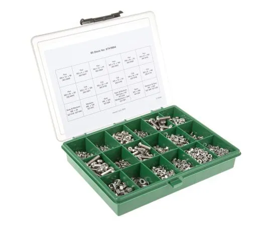 63-5131-63　RS Pro Stainless Steel 2475 Piece Torx Drive Screw/Bolt, Nut & Washer Kit　819-9004