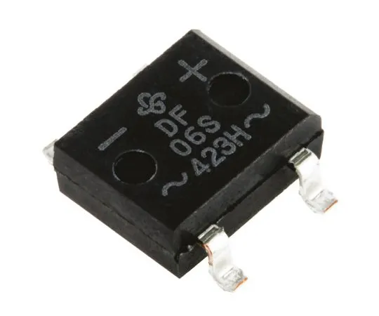 63-4996-83　Vishay DF06S-E3/77, Bridge Rectifier, 1A 600V, 4-Pin DF-S　DF06S-E3/77