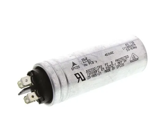 63-5084-43　EPCOS 25μF Polypropylene Capacitor PP 450V ac ±5% Tolerance Stud Mount B32332 Series　B32332I6256J080