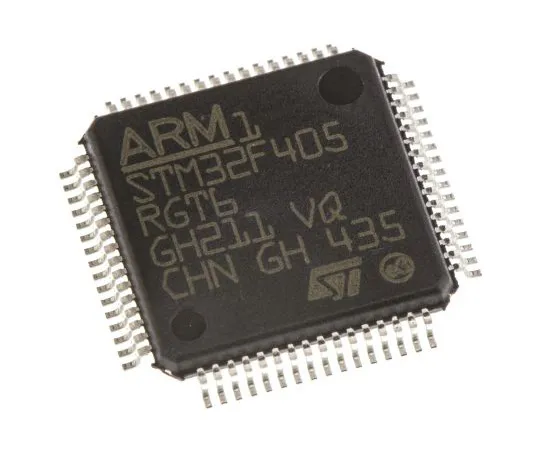 63-5050-83　STMicroelectronics, 32bit ARM Cortex M4F Microcontroller, 168MHz, 1.024 MB Flash, 64-Pin LQFP　STM32F405RGT6