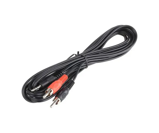 63-5047-64　RS PRO 3m 3.5 mm Stereo Male Jack to 2 x Chinch Male Plug Audio Cable Assembly　742-4541