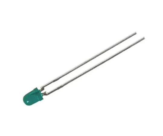 63-4992-64　1.9 V Green LED 3mm Through Hole, Vishay TLLG4400　TLLG4400