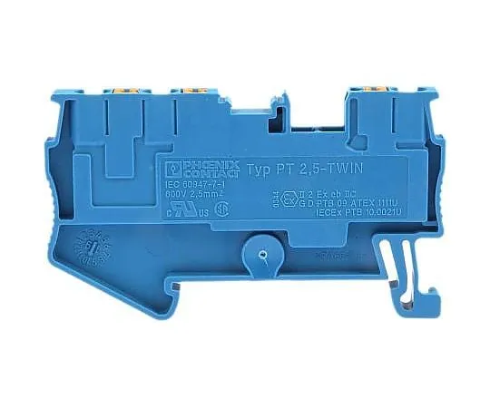 63-4964-06　Phoenix Contact, PT Clipline Series , 800 V Feed Through Terminal Block, Push In Termination　3209552